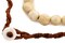 The Bead Chest Naga Conch Shell Beads - Full Strand of Genuine Natural Ocean Seashell Beads from Nepal (Round 10mm, Vintage)
